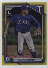 2024 Bowman Chrome Prospects Yellow Refractor /75 Curley Martha #BCP-168 14md