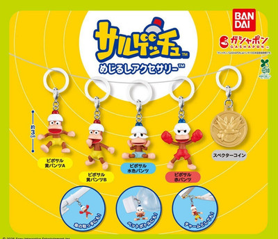 Ape Escape Sign Accessories Capsule Toy complete 5 Types set Gacha Bandai JAPAN