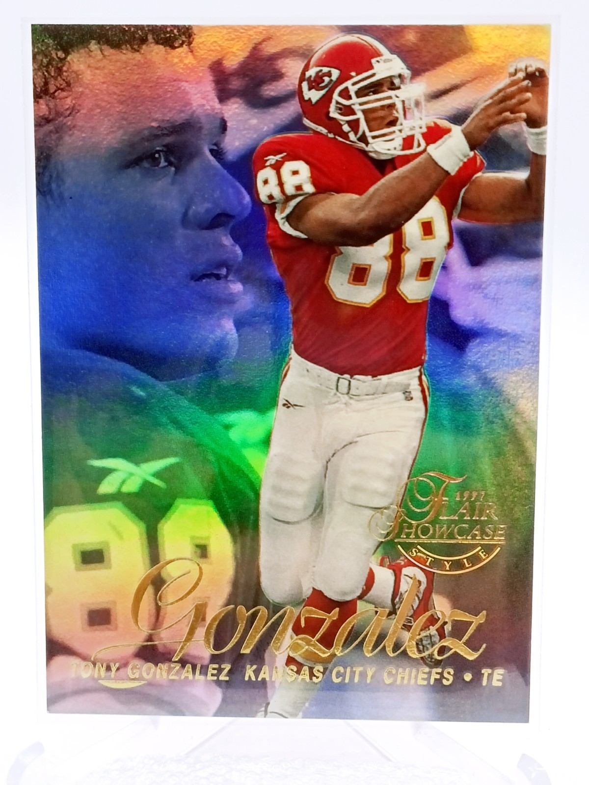1997 Flair Showcase - Tony Gonzalez #49 Row 2 (RC)