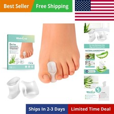 12-Pack Gel Toe Separators   Bunion Pads   Toe Spacers for Straightening Over...