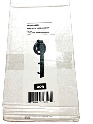 Barn Door Track & Hardware Kit Heavy Duty 60'' Opening Model HBD5001X60BK