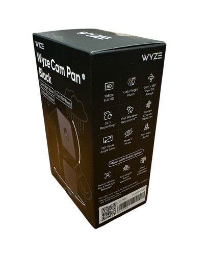 Wyze Pan v3 Indoor/Outdoor Pan/Tilt/Zoom 1080p Security Camera Black - Picture 5 of 6