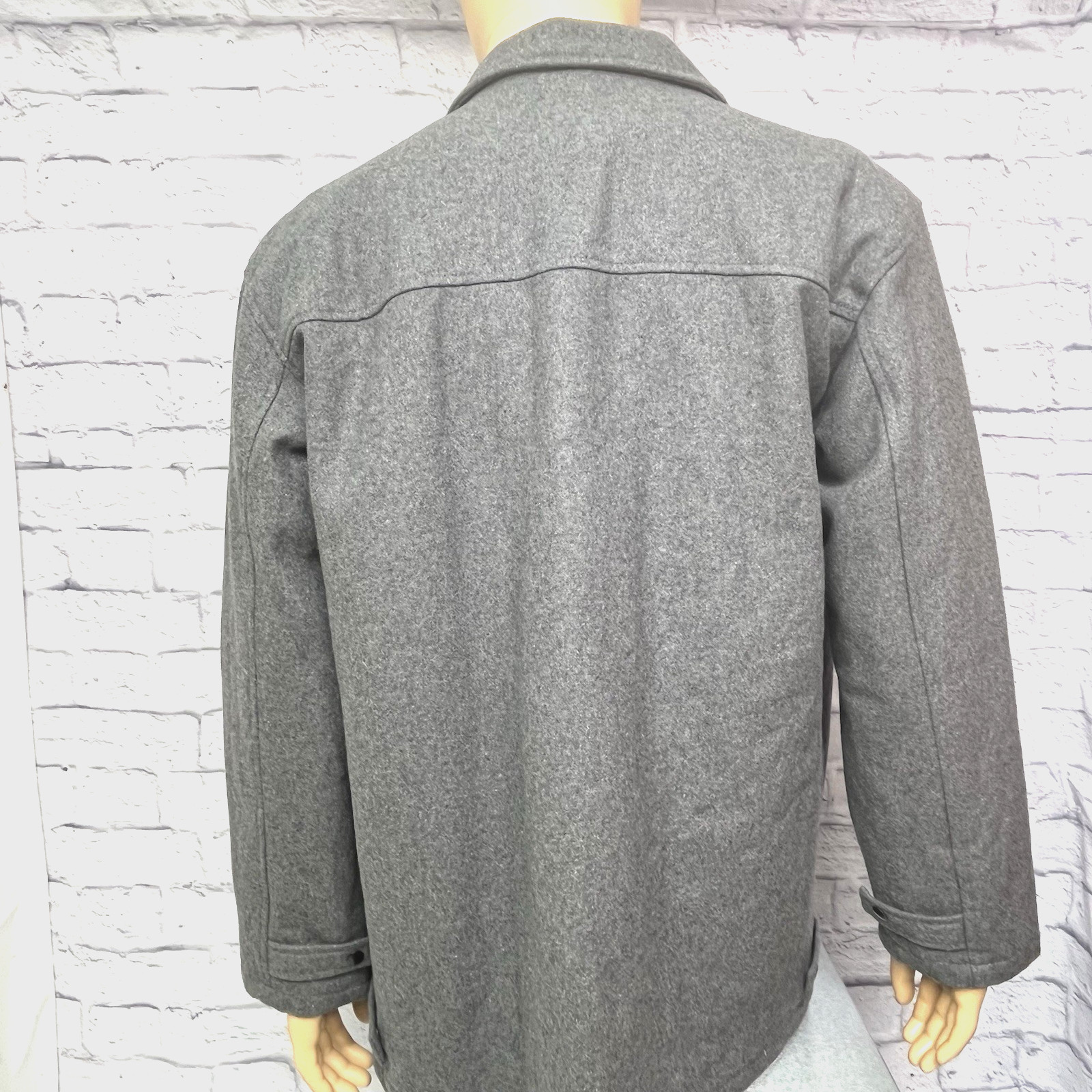 Trenders Basic Wool Blend Button Down Gray Jacket… - image 3