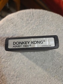 Atari 7800 Donkey Kong Cleaned and Tested Excellent Condition 