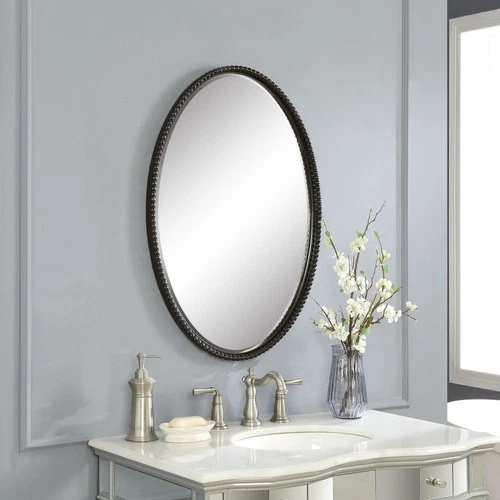 Sherise - 32 inch Oval Mirror - 22 inches wide by 1.75 inches deep Mirrors - Picture 2 of 12