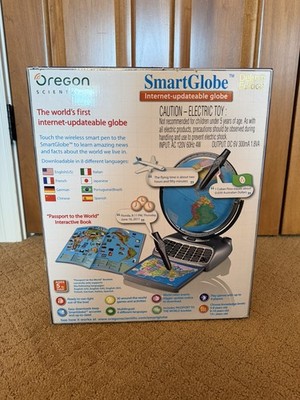 Vtg Oregon Scientific Smart Globe Geography Quiz Game Deluxe Edition NEW IN BOX