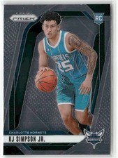 KJ Simpson Jr. RC 2024-25 Panini Prizm Charlotte Hornets #247