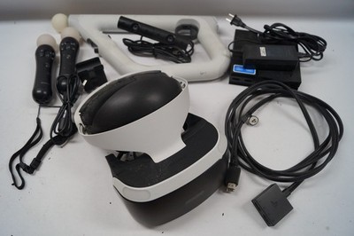 Sony CUH-ZVR1 PS4 PlayStation VR Bundle w Controllers CECH-ZCM1V WORKING F111