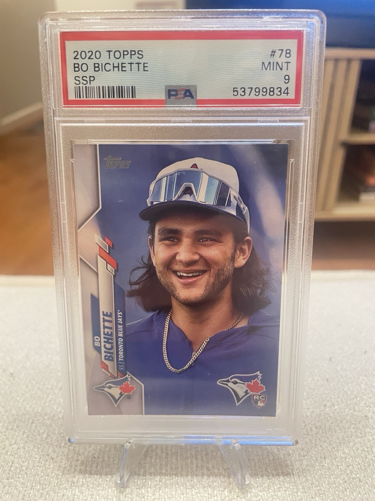 2020 Topps - Photo Variation Bo Bichette #78 Portrait (RC) SSP PSA 9