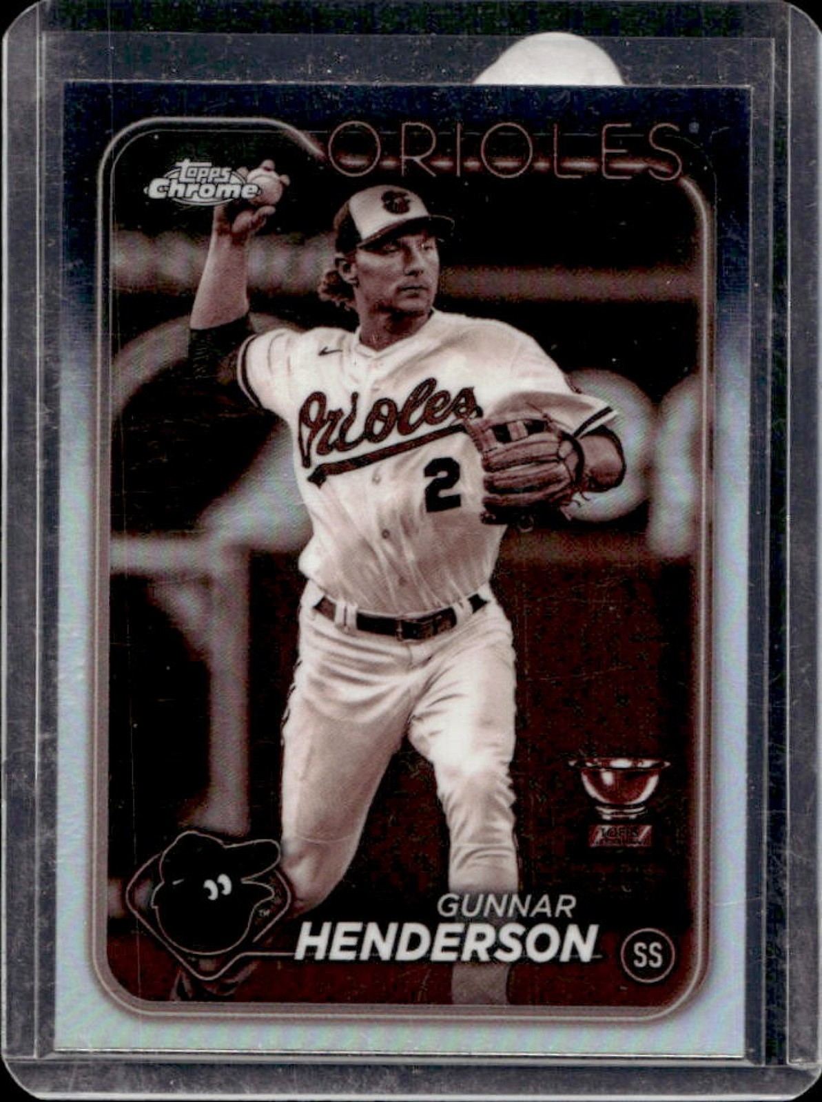 2024 Topps Chrome Gunnar Henderson Sepia Refractor #36 Orioles