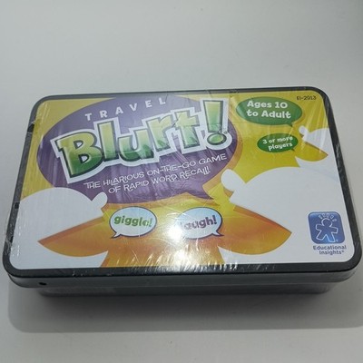 Travel Blurt Educational Insights Hilarious Word Recall Game