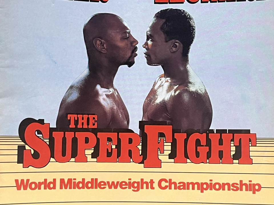 Marvin Hagler vs Sugar Ray Leonard Fight Program April 6, 1987 Caesars Palace - Image 3 of 4