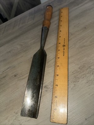 Vintage James Swan 1.5 gouge socket chisel Mortise socket chisel