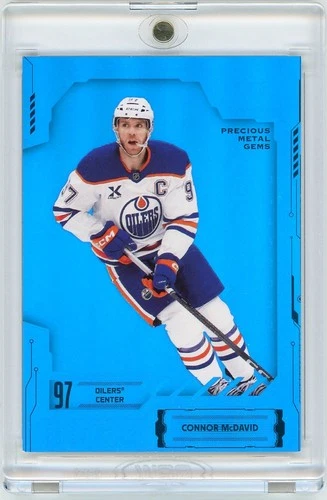 2025-26 25-26 Skybox Metal Universe Connor McDavid Blue PMG card 01/50 1st Copy