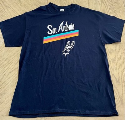 San Antonio Spurs Fiesta Colors T-Shirt  Stadium T-Shirt Black Mens Size-XL /New