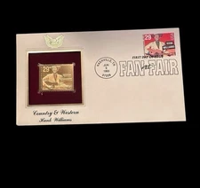 1993 First Day Of Issue Country & Western Hank Williams Stamp & Gold Replica
