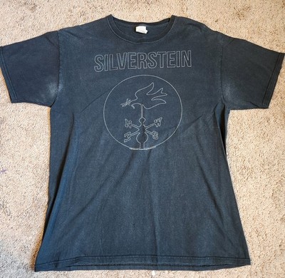 Vintage style Silverstein T Shirt Men's L Band Tee hardcore emo rock Y2K