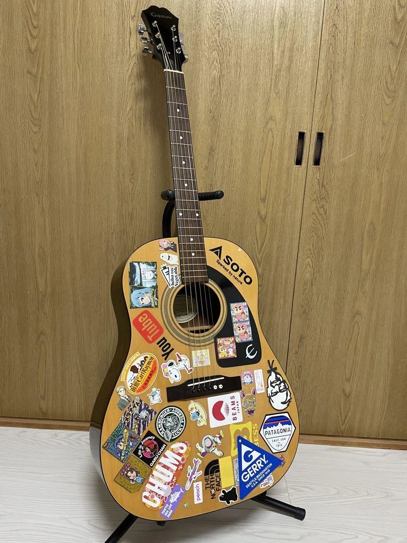 Acoustic Guitar Epiphone AJ 100 NA Natural S/N EA 04083425 | eBay