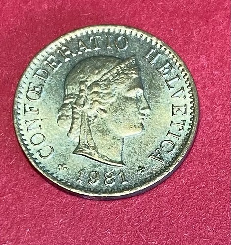 M41 – Münze Schweiz HELVETICA 1981 5 Rappen