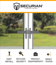 PX-3 French Door Patio Door Conservatory Double Door Bar Lock Security - GREY