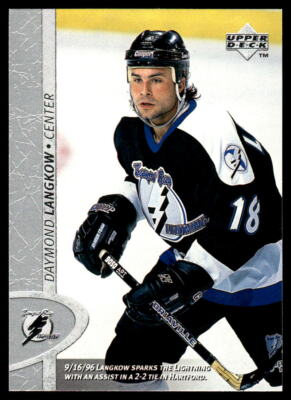 1996-97 Upper Deck #340 Daymond Langkow Tampa Bay Lightning Hockey Card