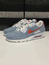 New Nike Air Max 90 “Denim Light Wash” DV2120-900 Men Size 9 Athletic Shoes RARE