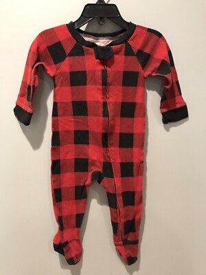 Wondershop Infant Red & Black Buffalo Check Sleeper Size 3-6 Months