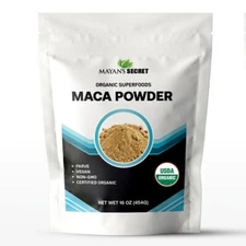 Organic Yellow Maca Root Powder Raw Hormone Balance Stress Relief Energy Boost