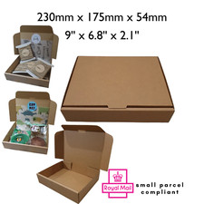 Small parcel postal boxes, cardboard brown shipping boxes, boxes for posting
