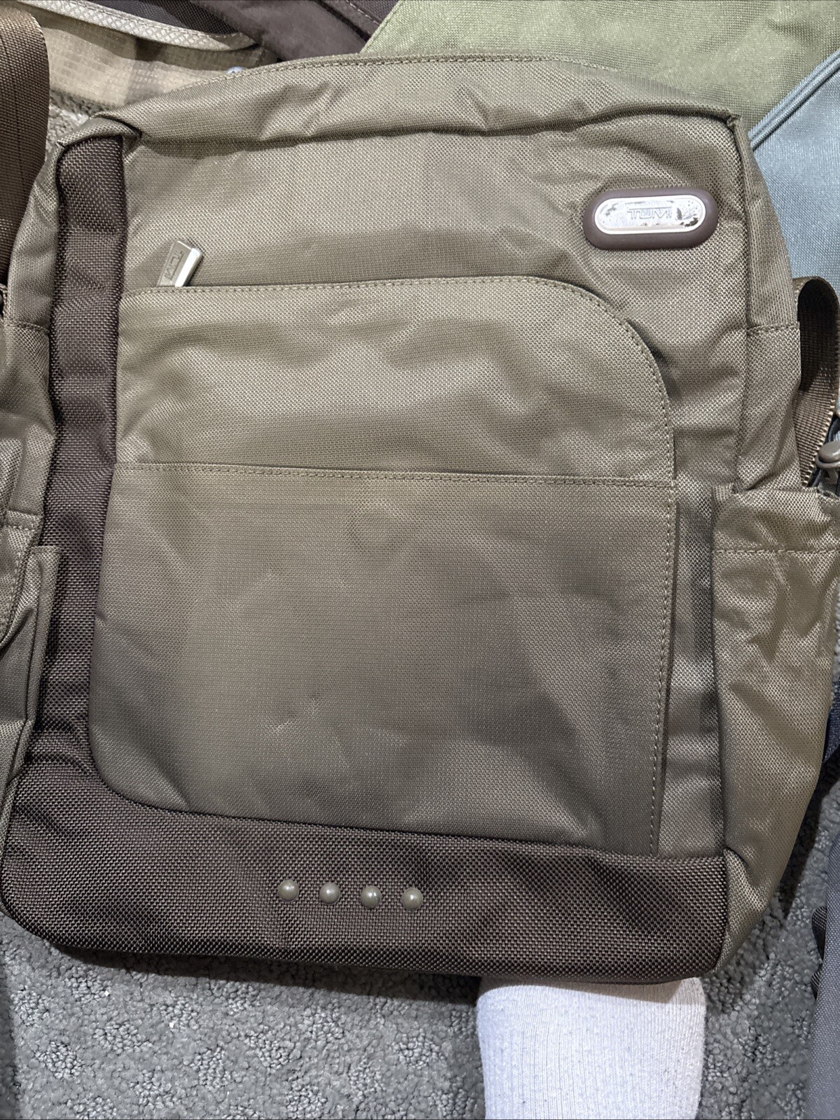 Tumi Green Camo Backpack with Stylish Details