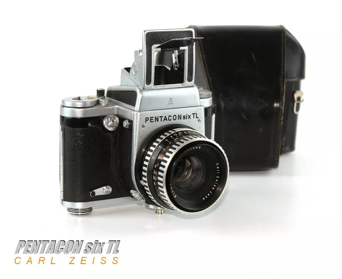 Camera PENTACON Six TL Lens Carl Zeiss Jena Biometar 2.8/80 DDR Medium format