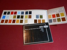 1974 Mercury Exterior Paint Colors Brochure 74 Cougar Capri Montego Comet Etc.
