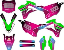 Custom Graphics, Full Kit for Kawasaki KX 85 2014 - 2021 Dreams Style stickers