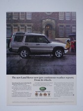 1999 Land Rover Discovery Series II Vintage Weather Reports Original Print Ad