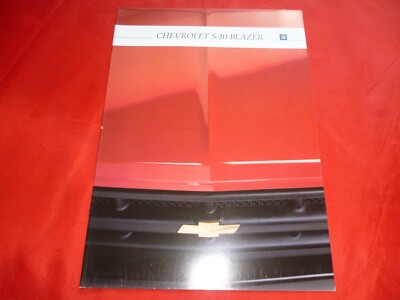 CHEVROLET Blazer S-10 Prospekt Brochure Depliant Folleto von 1991
