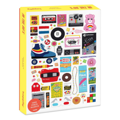 Happily Eighties Motto 1000 Teile Puzzle Neuheit Geburtstag Geschenkidee