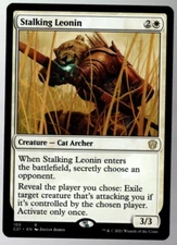 Stalking Leonin 105 Non Foil Rare Commander 2021 MTG Near Mint