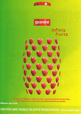 ADVERTISEMENT ADVERTISING 094 2009 GRANINI fruit drink