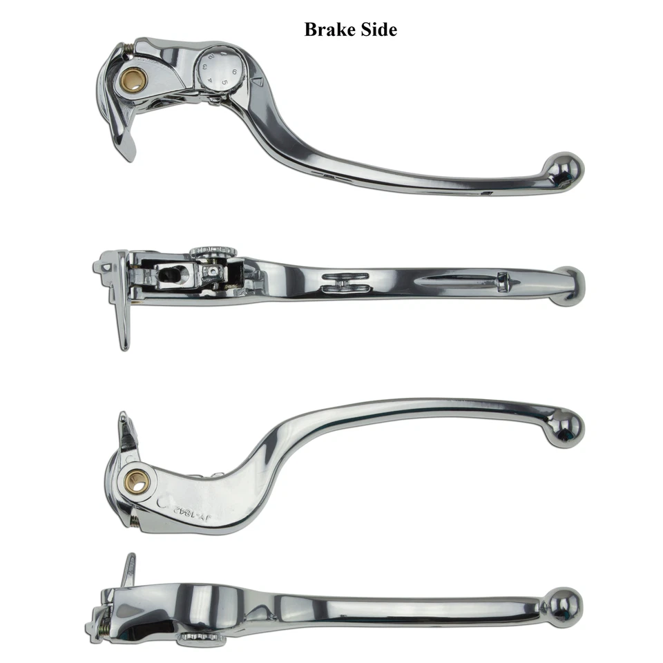 Palancas de mano cromadas para Kawasaki Ninja ZX 6R 05-06 freno y embrague dedo Foto 3 de 4