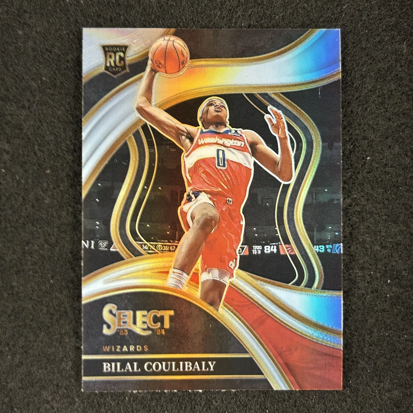 2023-24 Panini Select Courtside #268 Bilal Coulibaly Silver Prizm RC Rookie