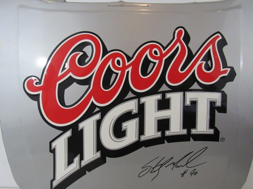 Mini capucha Sterling Marlin #40 autografiada Coors Light 26,5" x 24" (Pg24E) - Imagen 4 de 5