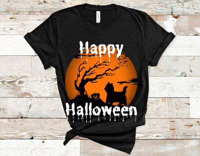 Cairn Terrier Halloween Shirt Gift for Dog Mom or Dad Unisex T-Shirt Holiday