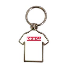 Dhaka Bangladesh : Gift Shirt Keychain Red Stripe
