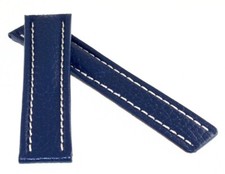 Büffel Uhrenarmband Modell Tago blau 20/18 mm komp. TAG Heuer Faltschließe