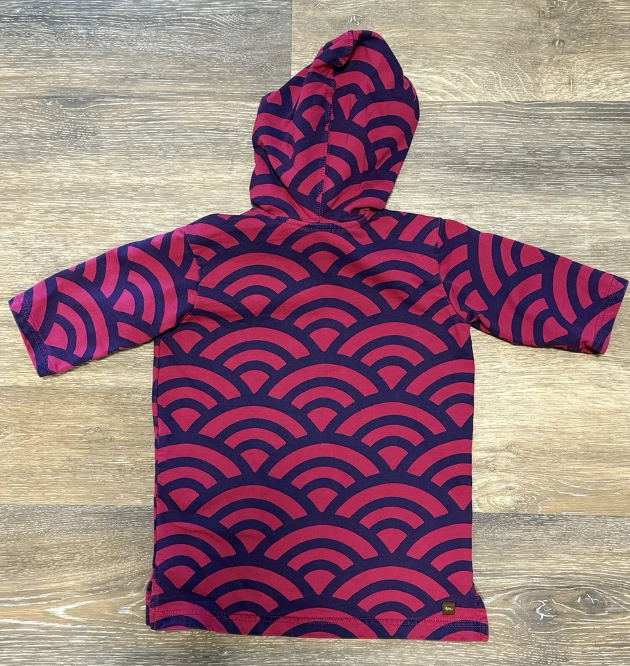 Girls Tea Collection, Pullover, Pink and Blue, Hoodie Size 5 - Image 2 of 3