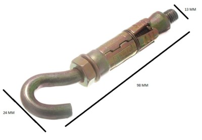 Shield Anchor Haken Schrauben M8 Bolzen M12 Shield Von 65mm Länge Yzp Packung 25