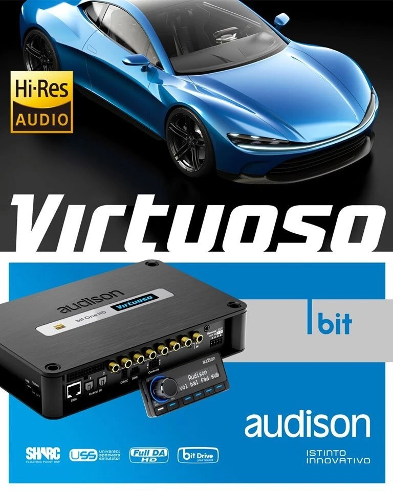 Audison Bit One HD Virtuoso High Resolution Car Signal Interface Processor - Image 2 of 4