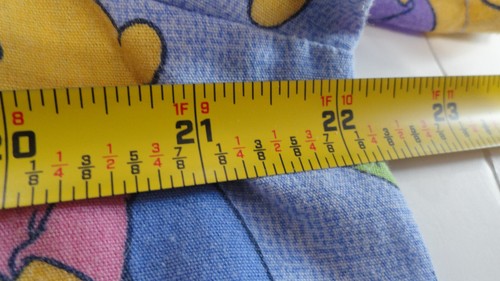Disney Scrub Top Sz 44" Chest Winnie The Pooh Piglet Tigger Eeyore Blue Cotton - Picture 10 of 10