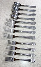 Klok Brand Stainless Steel Flatware 12 Piece Lot
