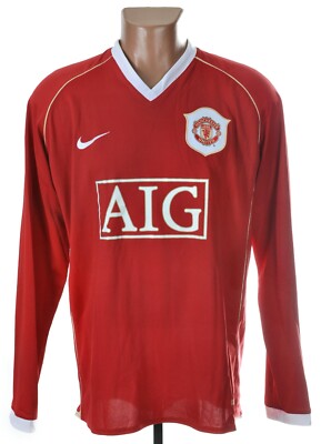 MANCHESTER UNITED 2006/2007 HOME FOOTBALL SHIRT #8 ROONEY SIZE L